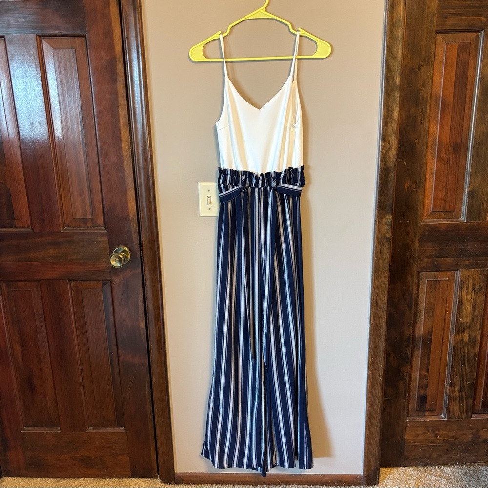 NWT Pinstripe Jumpsuit